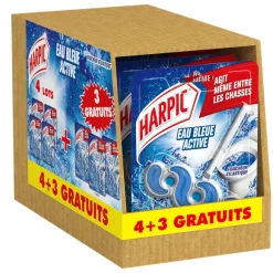 Lot De 4+3 Gratuit Bloc Wc Eau Bleue