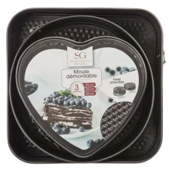 Lot De 3 Moules En M Tal