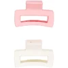 Lot De 2 Pinces Rose Et Beige