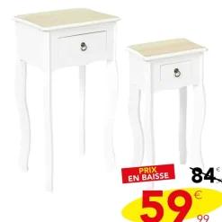 Lot De 2 Sellettes Avec Tiroir Victoria