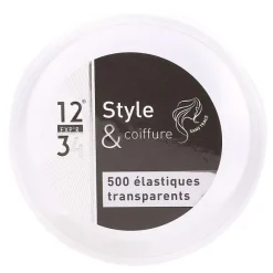 500 Mini Lastiques Transparents