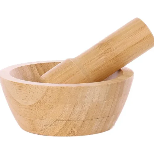 Mortier Et Pilon En Bambou