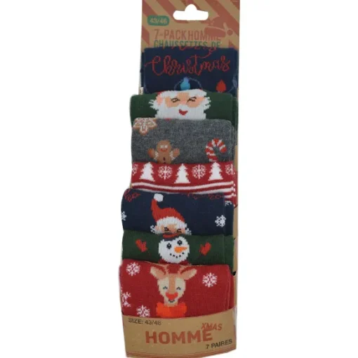 7 Paires De Chaussettes Fantaisie No L