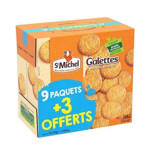 12 Paquets De Galette Pure Beurre