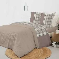 Parure Housse De Couette 140X190Cm 100% Coton