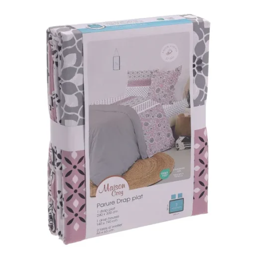 Parure Housse De Couette 260X240Cm + 2 Taies D'Oreiller