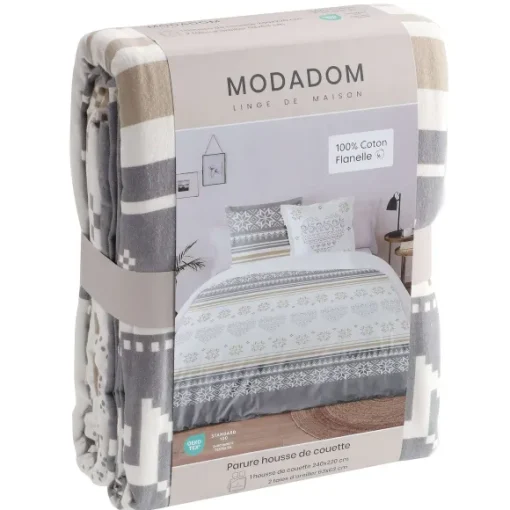 Parure Housse De Couette 240X220Cm 100% Coton