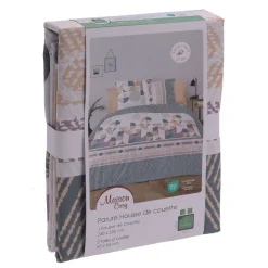 Parure Housse De Couette 260X240Cm + 2 Taies D'Oreiller