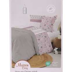 Parure Housse De Couette 260X240Cm + 2 Taies D'Oreiller