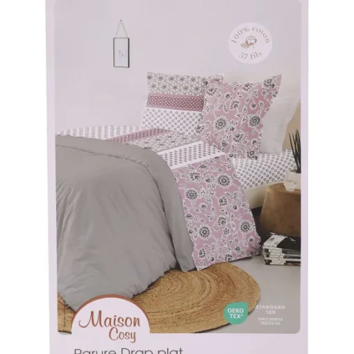 Parure Housse De Couette 260X240Cm + 2 Taies D'Oreiller