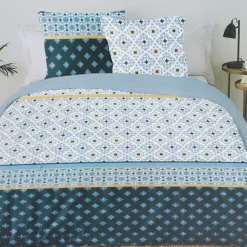 Parure Housse De Couette 140X190Cm 100% Coton
