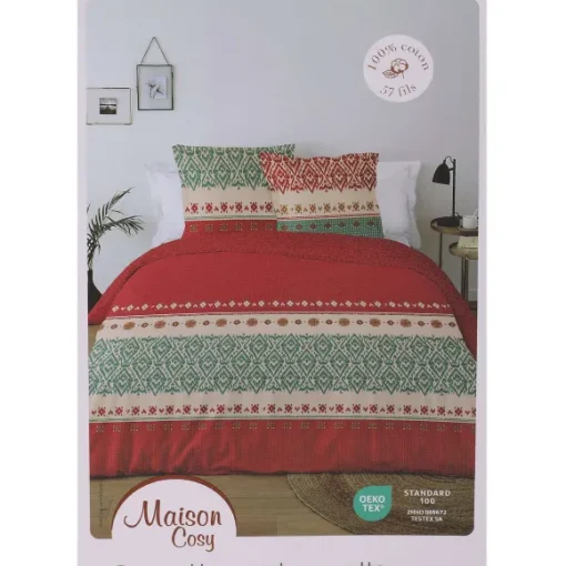 Parure Housse De Couette 260X240Cm + 2 Taies D'Oreiller