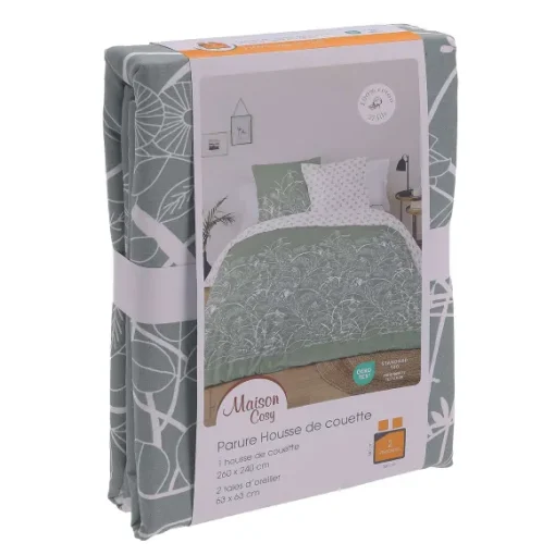 Parure Housse De Couette 260X240Cm + 2 Taies D'Oreiller