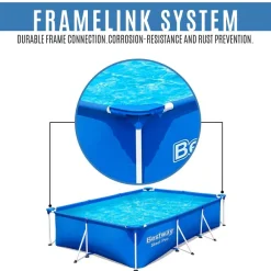 Piscine Rectangulaire Tubulaire 300X201X66 Cm