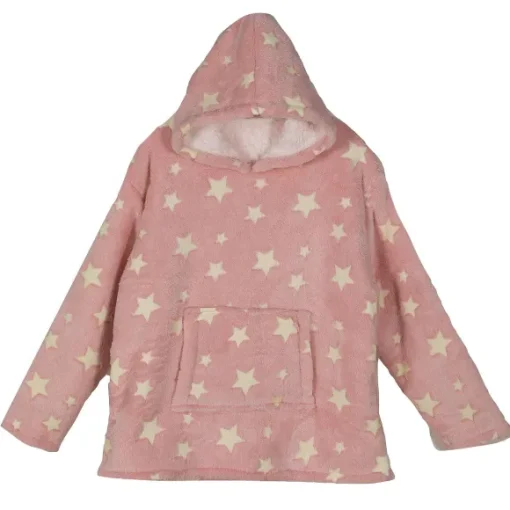 Plaid Adulte Sweat Capuche Toiles Phosphorescentes