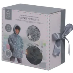 Plaid Enfant Sweat Capuche Toiles Phosphorescentes Gris