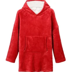 Plaid Sweat Capuche Doubl Sherpa