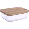 Plat Rectangle Couvercle Bambou 1040 Ml