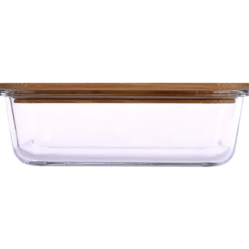 Plat Rectangle Couvercle Bambou 1040 Ml