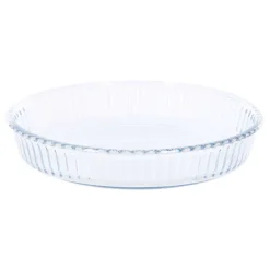 2 Plats Tarte Ronds En Verre