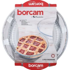 2 Plats Tarte Ronds En Verre