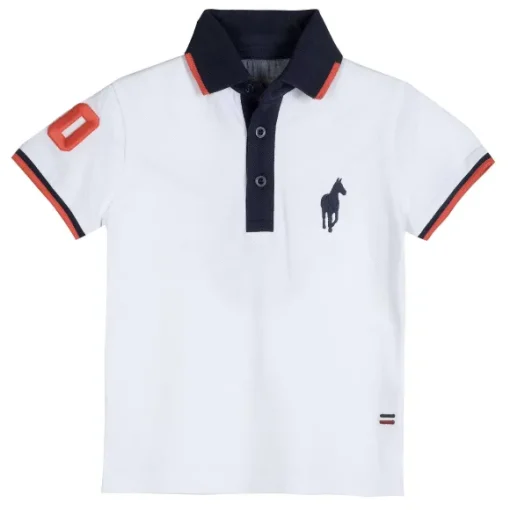 Polo Manches Courtes Avec Cussons 3/6 Ans