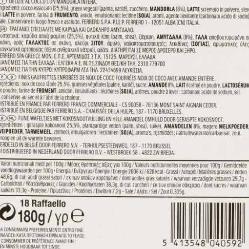 18 Pralines Raffaello
