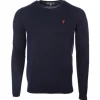 Pull Col Rond Uni Avec Broderie La Poitrine