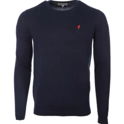 Pull Col Rond Uni Avec Broderie La Poitrine