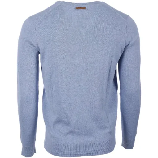 Pull Col Rond Uni Avec Broderie La Poitrine