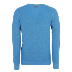 Pull Col Rond Uni Broderie Poitrine
