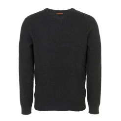 Pull Col V Uni Broderie Poitrine