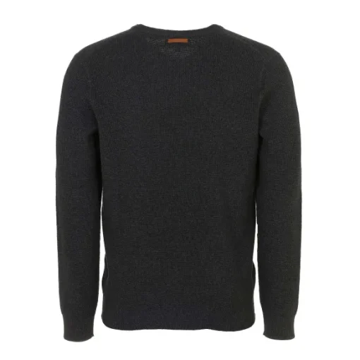 Pull Col V Uni Broderie Poitrine