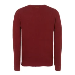 Pull Col V Uni Broderie Poitrine