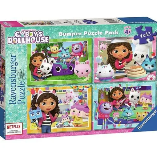 4 Puzzles Gabby'S Dollhouse
