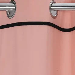 Rideau Illets En Coton Rose