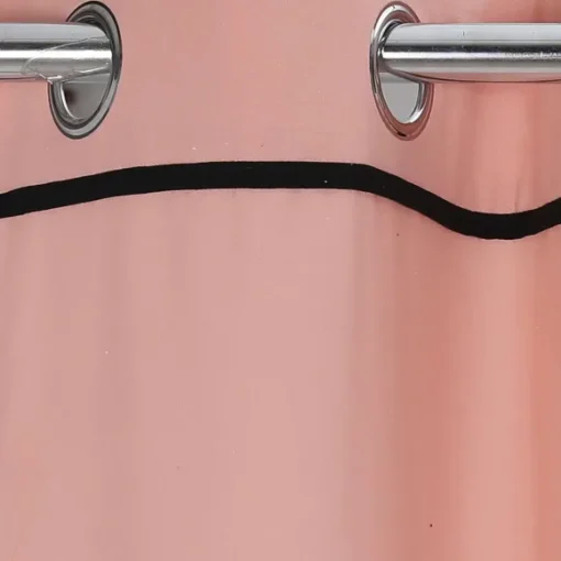 Rideau Illets En Coton Rose