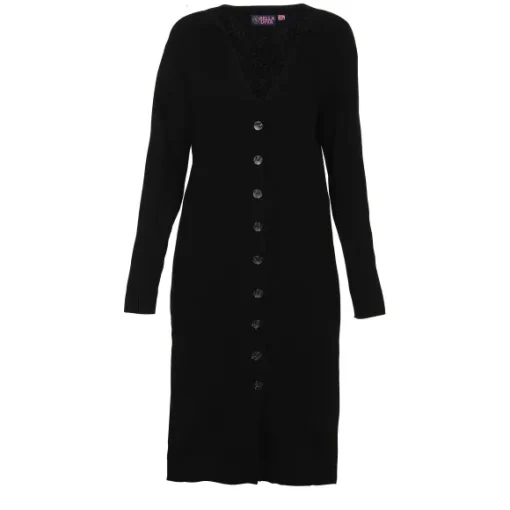 Robe En Maille Boutonn E