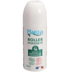 Roller Massant Aux 16 Huiles Essentielles Bio