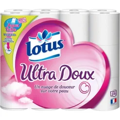 24 Rouleaux De Papier Toilette Ultra Doux