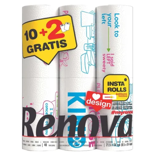 10 Rouleaux D'Essuie-Tout + 2 Offerts