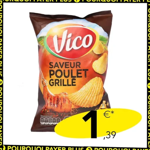 Sachet De Chips Grill Saveur Poulet Grill