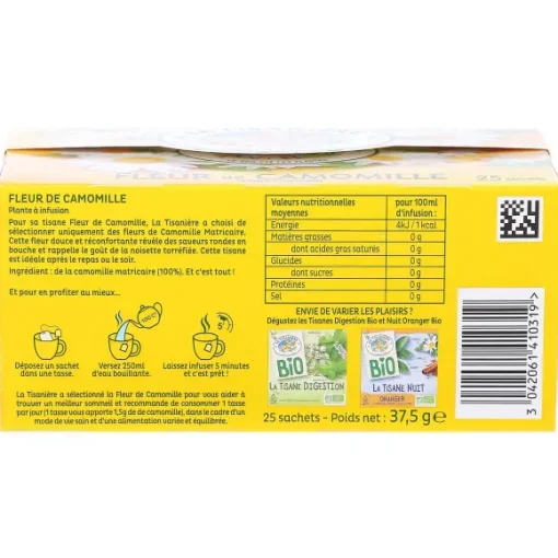 25 Sachets Infusion Fleur De Camomille