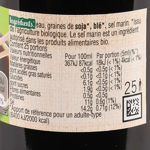 Sauce Soja Bio