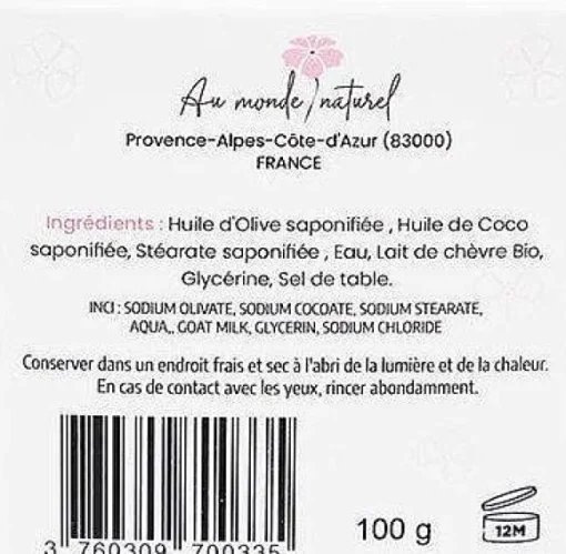 Savon Au Lait De Ch Vre