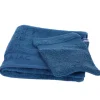 1 Serviette De Toilette 50X100 + 1 Gant Bleu
