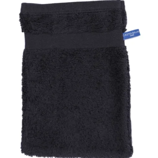 1 Serviette De Toilette 50X100 + 1 Gant Noir
