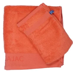 1 Serviette De Toilette 50X100 + 1 Gant Corail