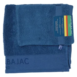 1 Serviette De Toilette 50X100 + 1 Gant Bleu