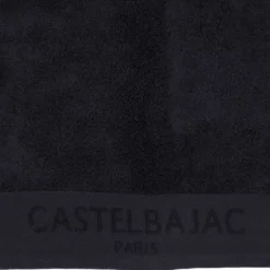 1 Serviette De Toilette 50X100 + 1 Gant Noir